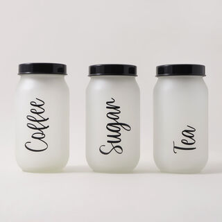 Alberto 3Pcs Glass Canister Set 1L