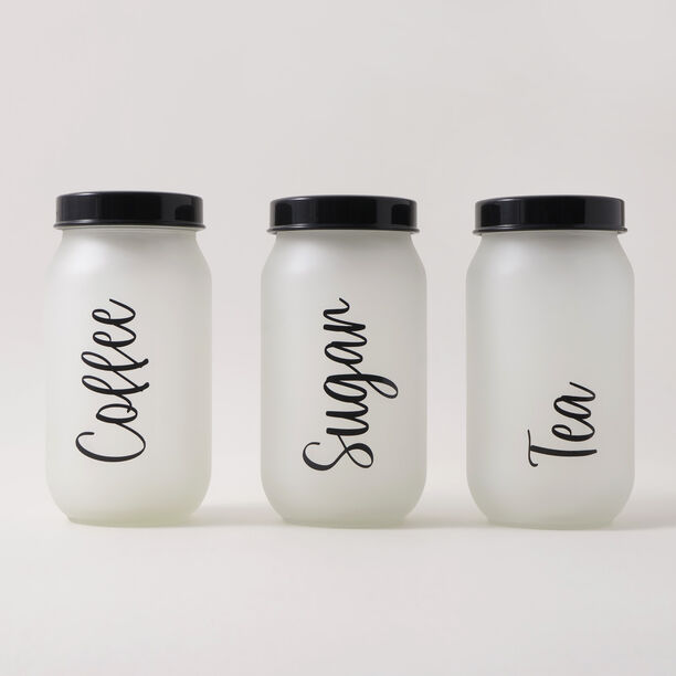 Alberto 3Pcs Glass Canister Set 1L image number 0