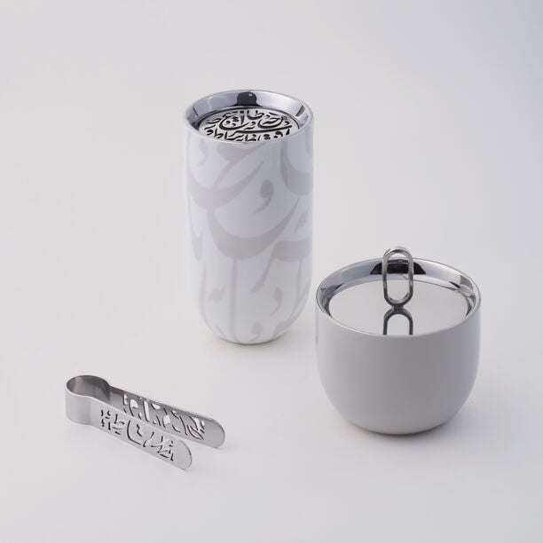 Marjan 3 pcs Oud Burner Gift Set Grey image number 0