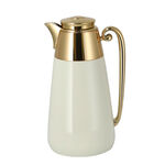 Dallaty set of 2 steel vacuum flask beige & gold 1L image number 1