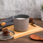 Alberto Milk Pot with Glass Lid Brown 14* 12.5cm image number 0