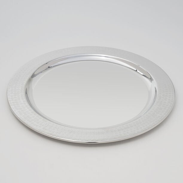 Pearl La Mesa Charger Plate Nickel Plated With Decoration, 36 cm image number 0