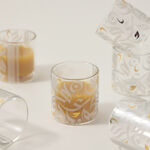 Dallaty silver glass Saudi coffee cups set 6 pcs image number 3