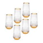 Liviano Sunflower Gold 6 Pieces Set Hiball Glass image number 0
