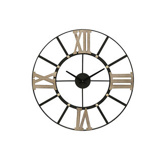 Wall Clock Wood & Metal