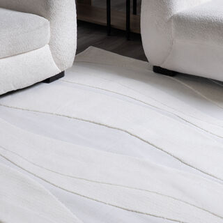 Boutique Blanche wave wool carpet 200*280cm