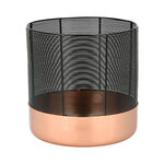 Candle Holder Black With Copper Base image number 1