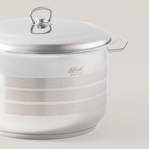 Mister Cook Single Stainless Steel Pot 26Cm, 8.5L image number 1