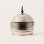 La Mesa silver metal food server with stand 11*11*27 Cm image number 0