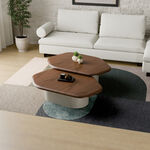 هومز سيرينا طاولة وسط، بني 110*80*35.5 سم image number 4