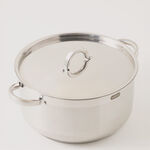 Alberto stainless steel 11pcs cookware set silver body gold handles image number 7