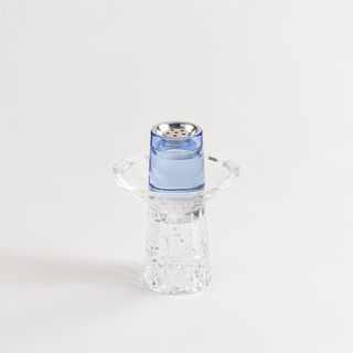 Homez Glass Diamond Oud Burner 12*12*15Cm, Blue