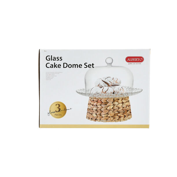 2 Pcs Cake Dome Set With Basket image number 4