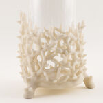 Homez resin baley candle holder 20*18.5*28cm, beige image number 2