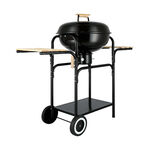 18" Trolley Kettle Grill In Black image number 7