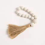 Selah white wood thermos tag 3*2*23 cm image number 1