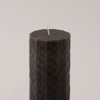 Homez soya wax elegant candle, black 7*15cm