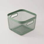 البرتو سلة فواكه معدنية، أخضر 42*32*16.7 سم image number 0