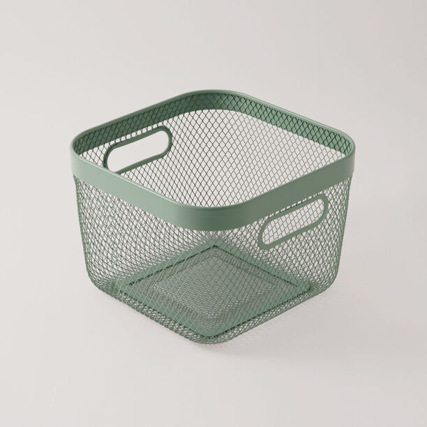 البرتو سلة فواكه معدنية، أخضر 42*32*16.7 سم image number 0