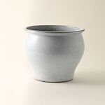 Homez ceramic planter, off white 28*28*22cm image number 0