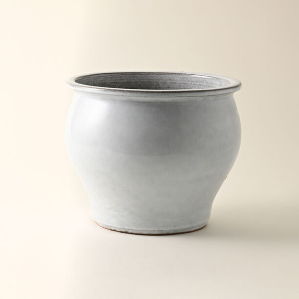 Homez ceramic planter, off white 28*28*22cm image number 0