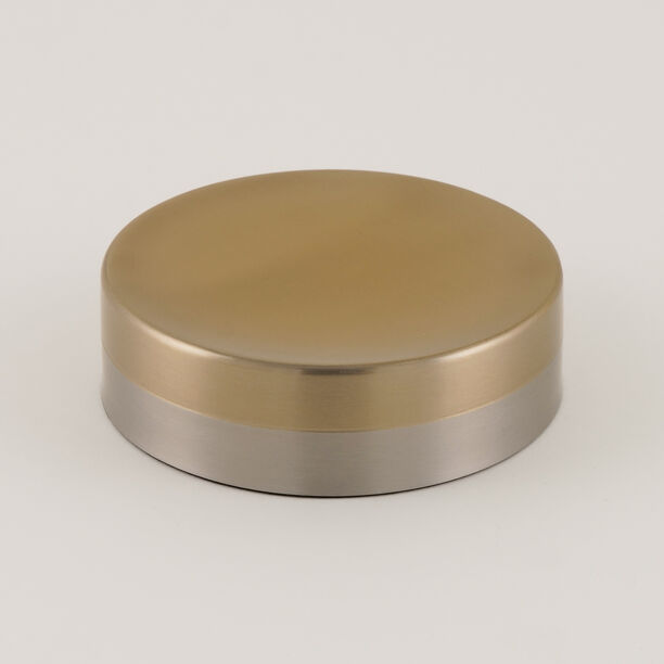 صحن صابون هومز ستانلس ستيل ذهبي فاتح 12 سم image number 1