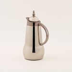 "دلتي طقم دلة ستيل قطعتين 1 لتر، ذهبي مطفي image number 1