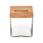 Tissue Box Wood And Glass image number 3