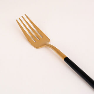 La Mesa Cutlery Set 16 Pieces Gold And Black Casa Blanca