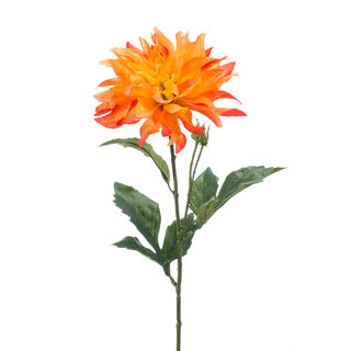 Homez single artificial flower dahlia , orange 15*15*60cm
