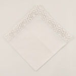 La Mesa Napkin Linen Gold Print 50*50 Cm Set Of 4 image number 1