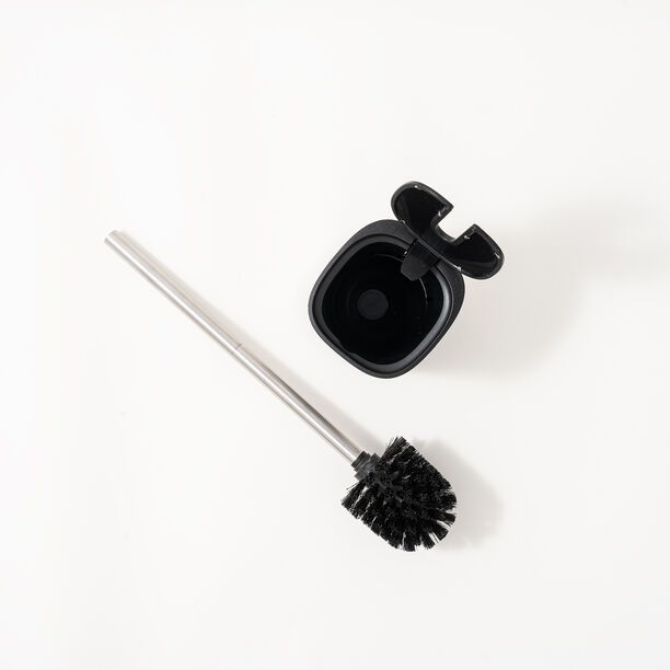 Cottage square autolid plastic toilet brush, silver image number 3