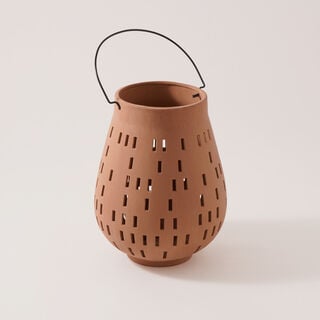 هومز فانوس سيراميك، بني 23*23*29.9 سم