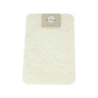 Cottage Bath Mat White 40X60 Cm
