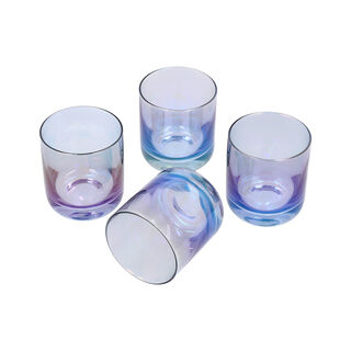 Set Of 4 Clear Dof With Blue
