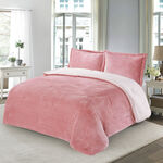 3 Pcs Flannel Comforter Set King Size image number 1