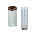 Salam Wood Pillar Candle Holder Dia 11 *Ht:30 Cm image number 2