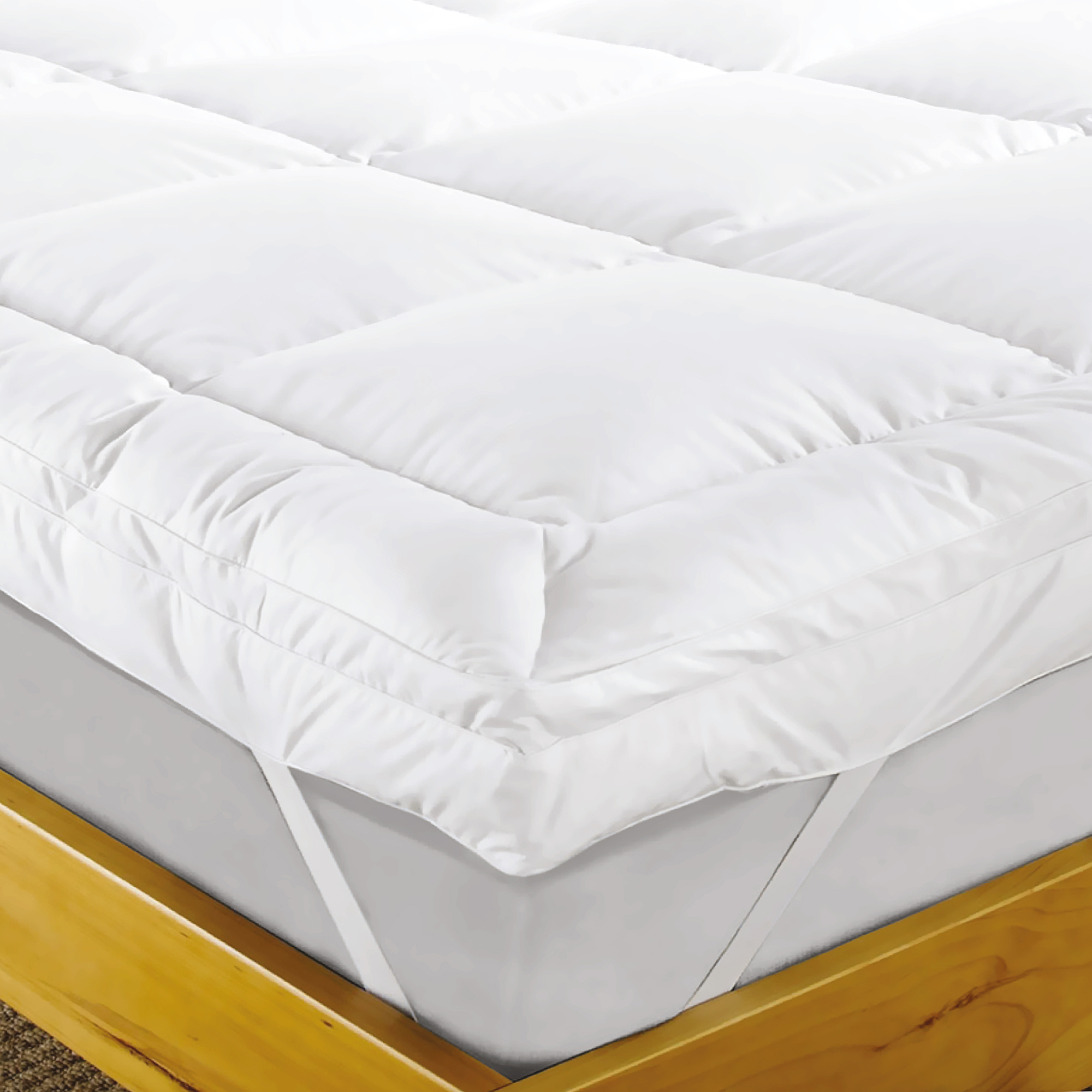 

Cottage white coral fleece king mattress protector 180*200*35cm