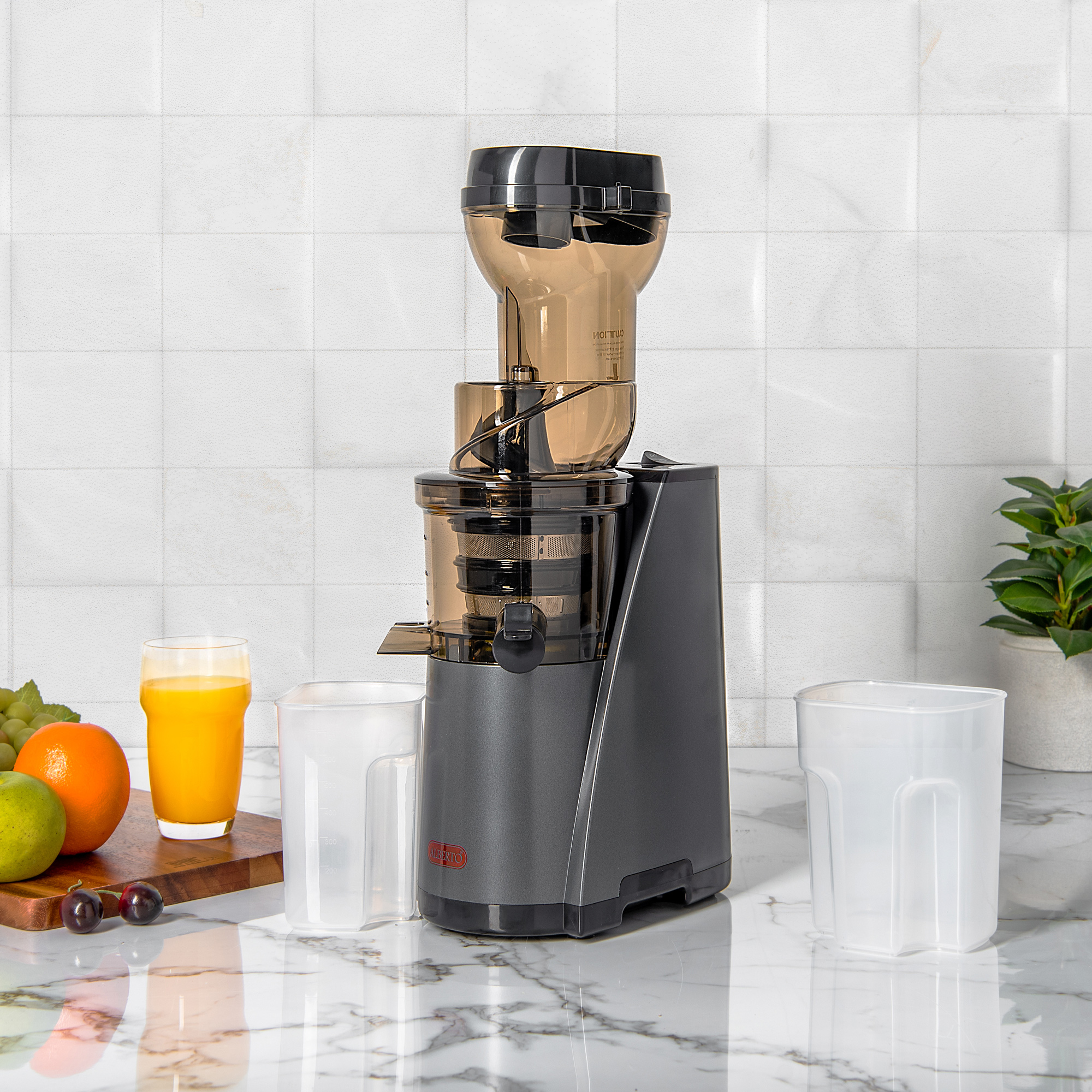 

Alberto black steel, cold press juicer 240 W