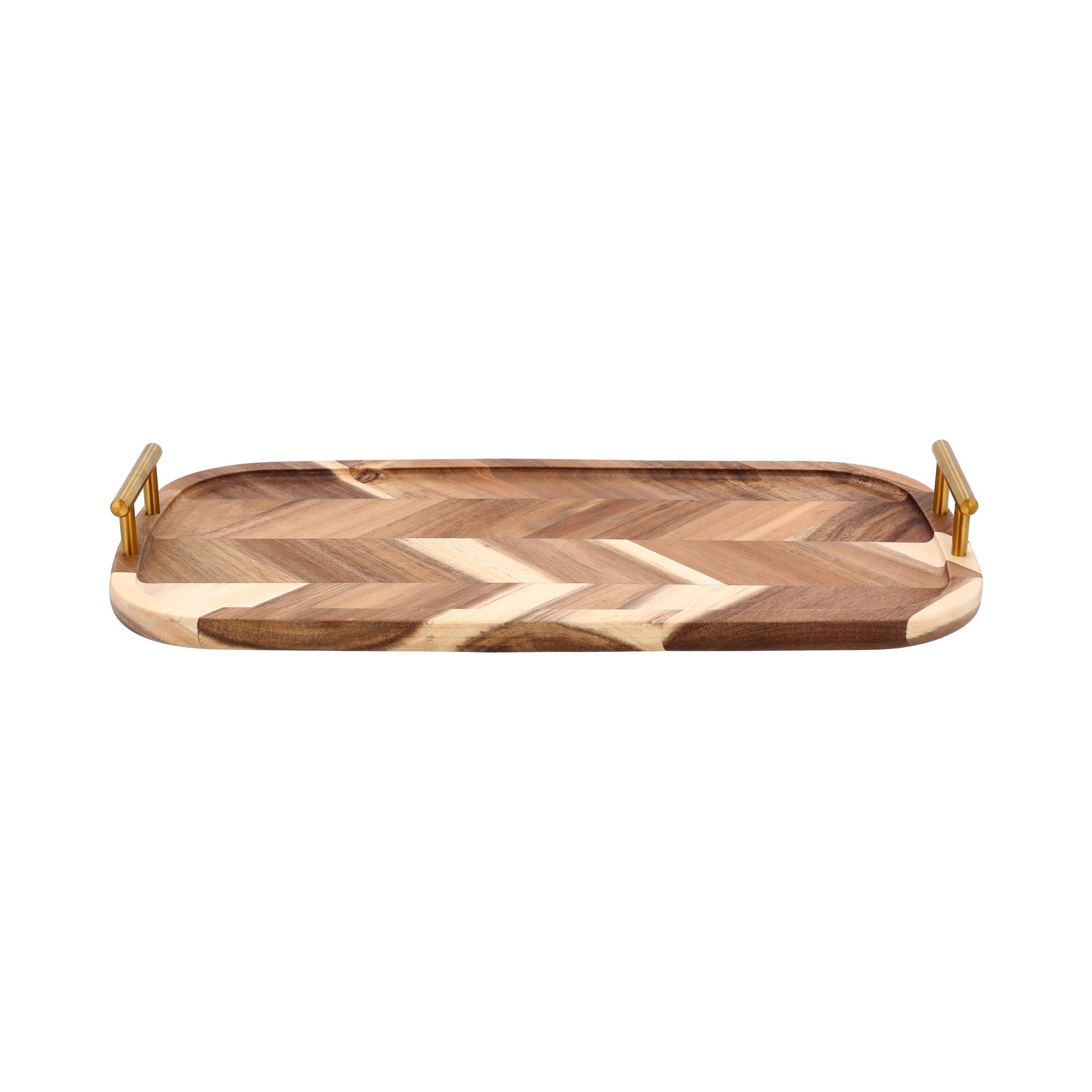 

Acacia wood serving tray 45*25*5.4 cm