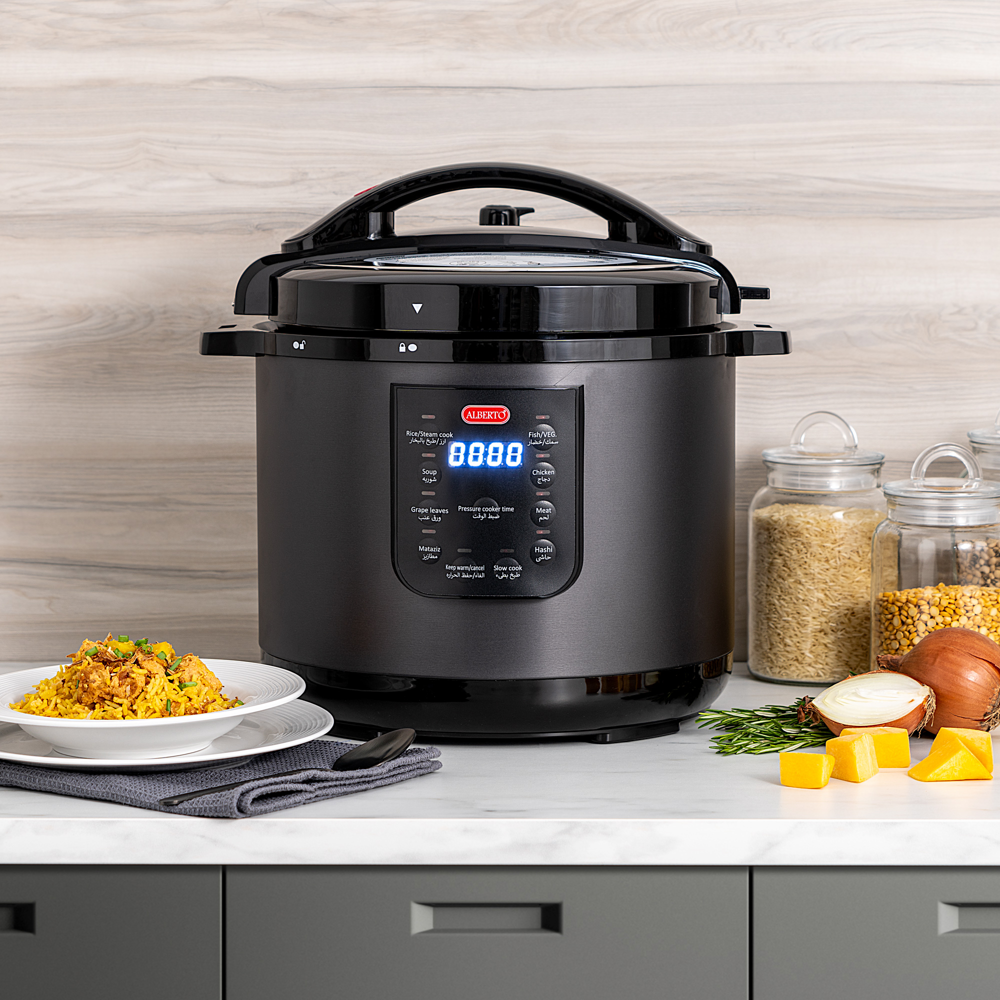 

Alberto 12L 1600W granite pressure cooker