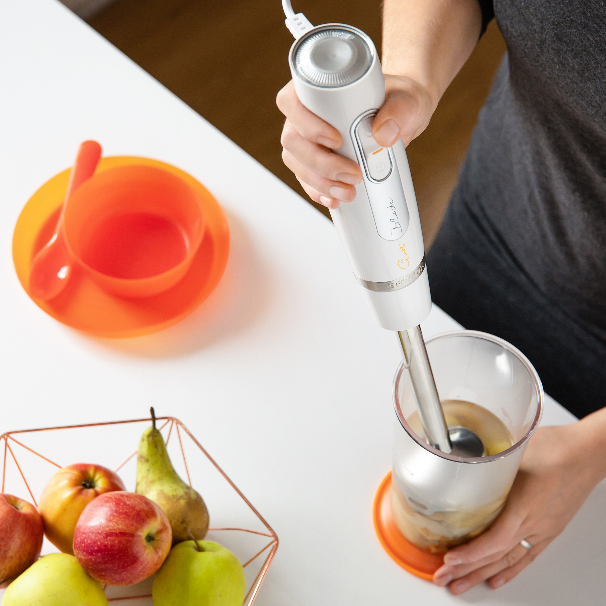 

Sencor stainless steel white 600W hand blender, 700ml