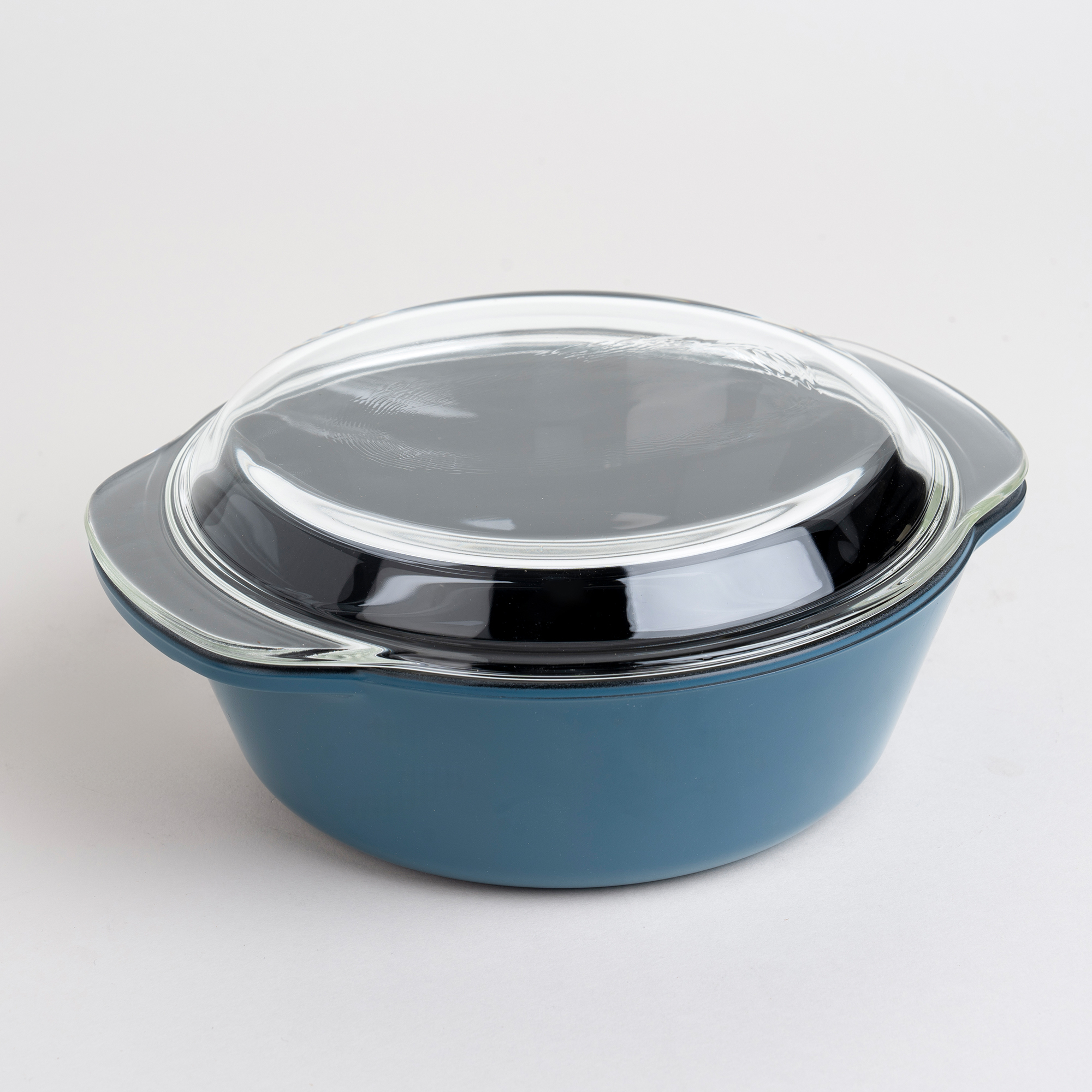 

Alberto glass dark blue casserole with lid 1.5l