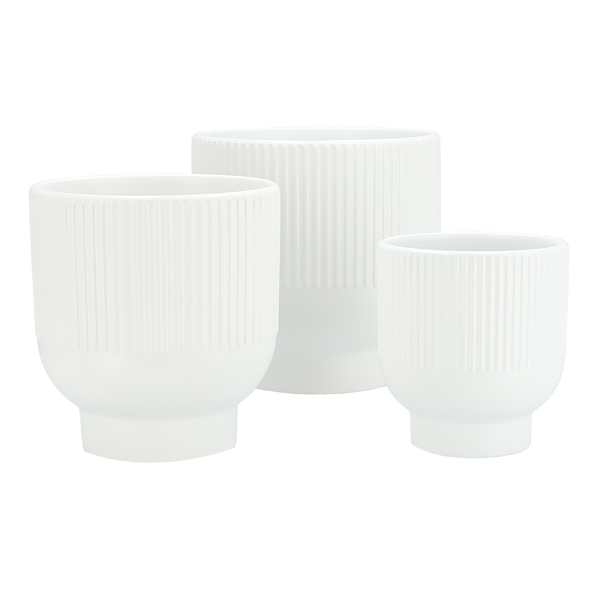 

3 piece Ceramic planter of different sizes