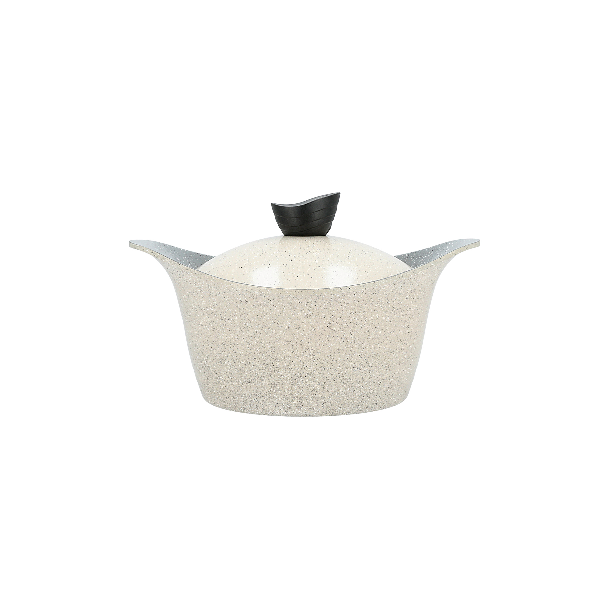 

Lahoya granite pot with white lid 24 cm
