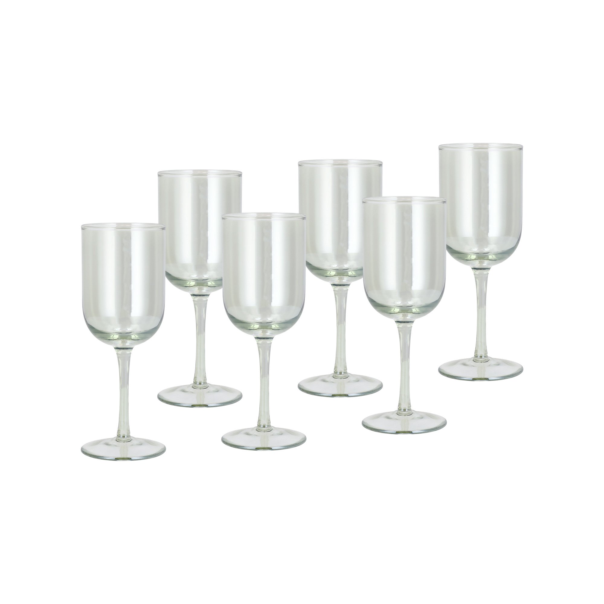 

Set Of 4 Clear Juice Glass With Green
