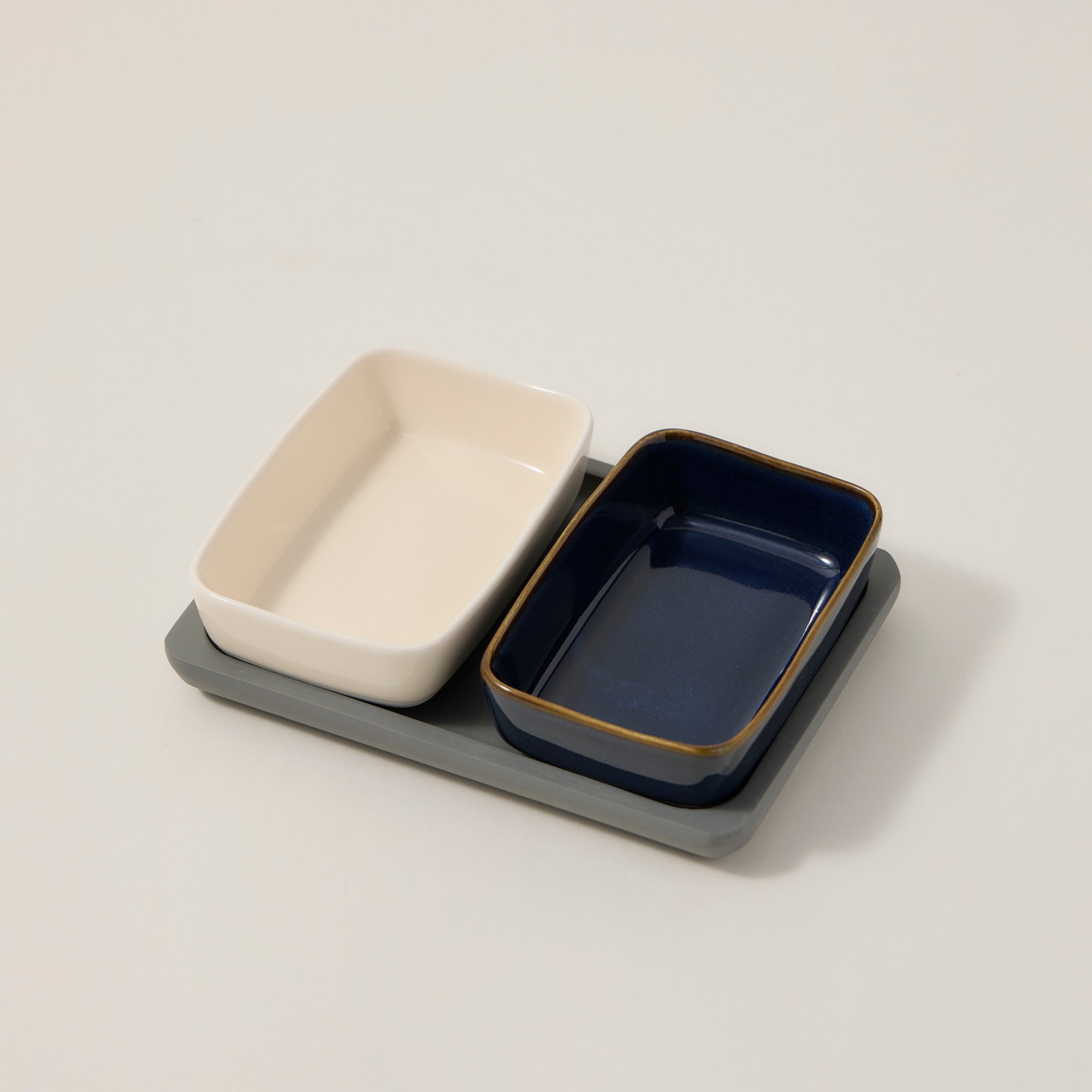 

La Mesa porcelain multicolor nuts bowl set 2 Pcs