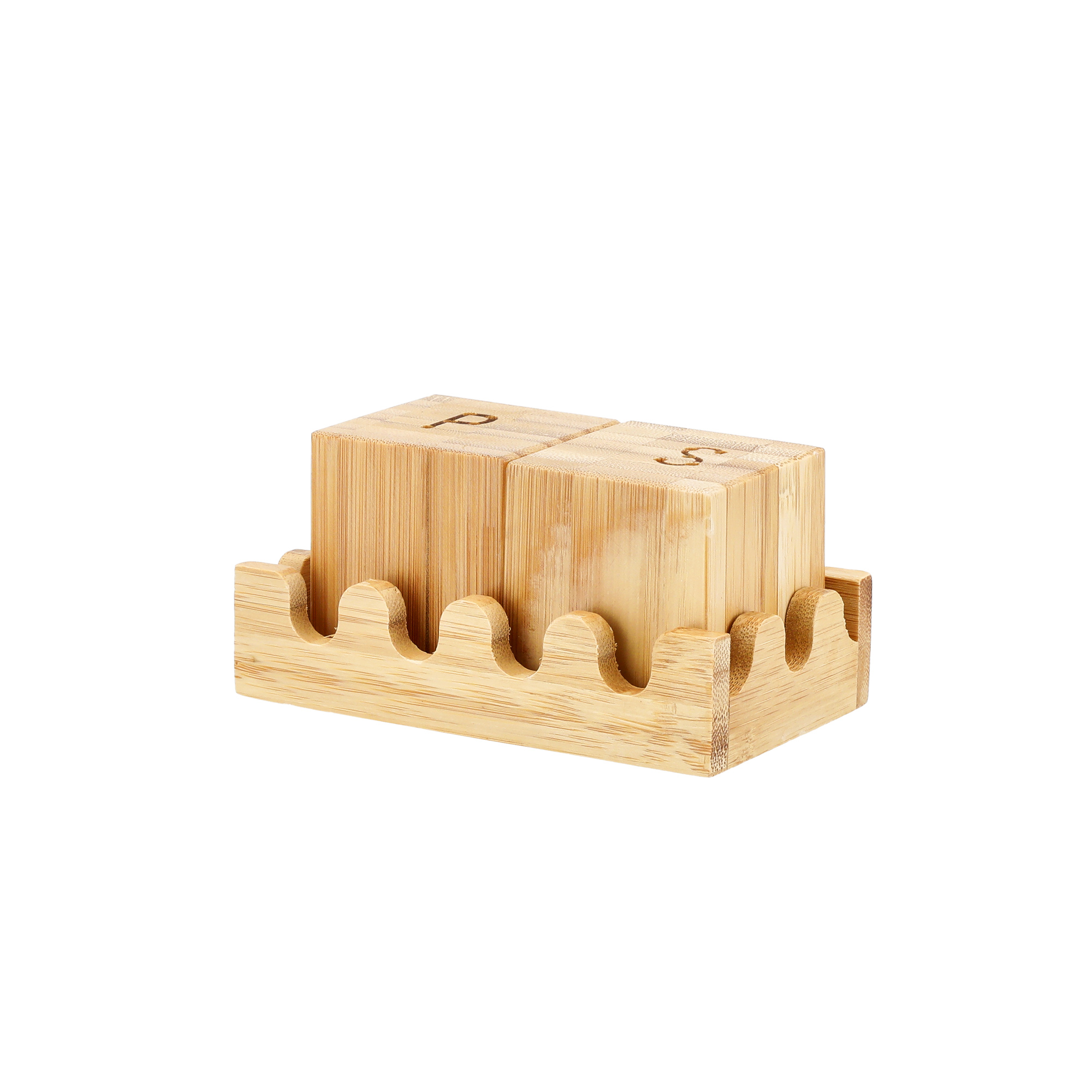 

2Pcs Bamboo Salt and Pepper Grinder Set 12.2Cm