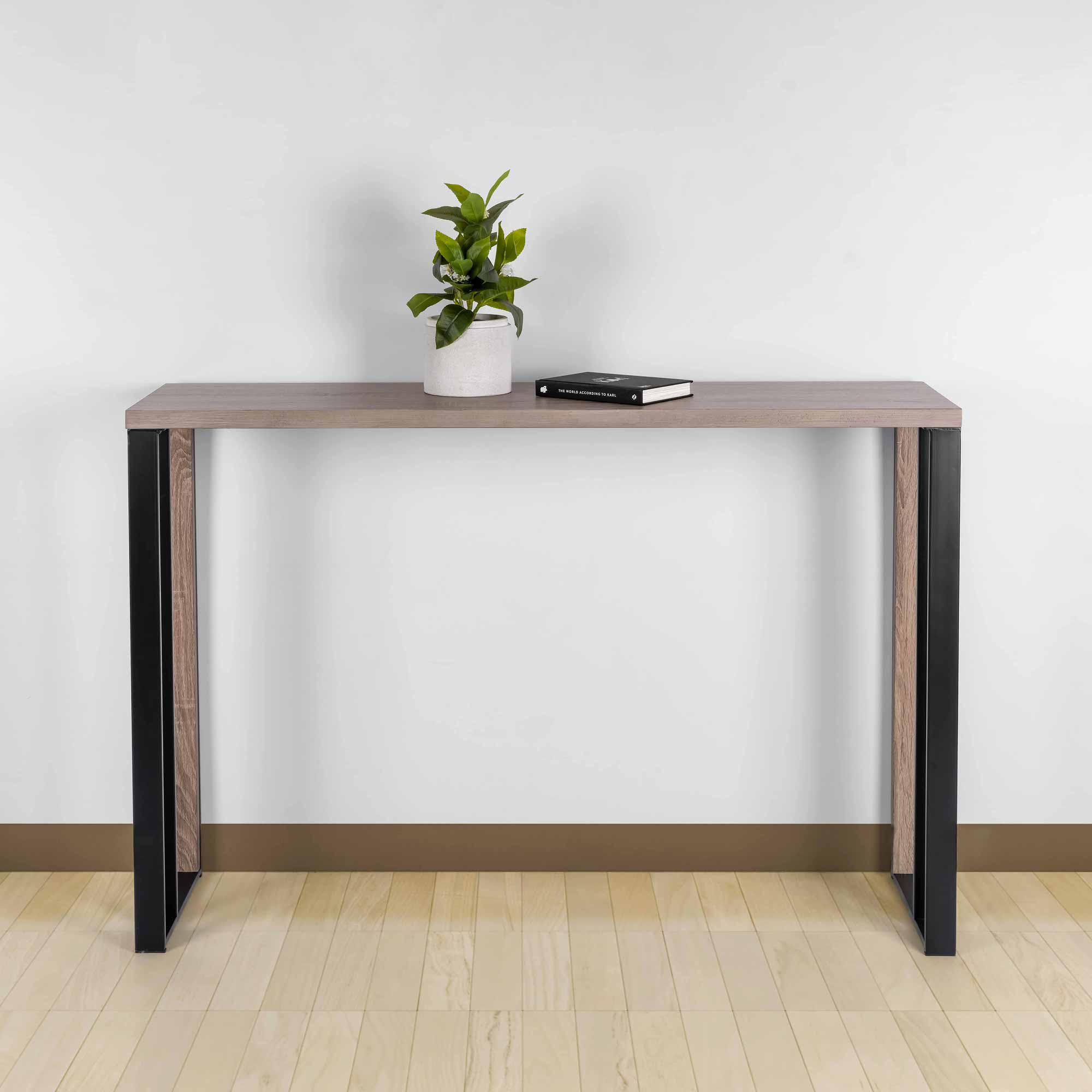 Console Table Wood And Metal 110 30 75 cm