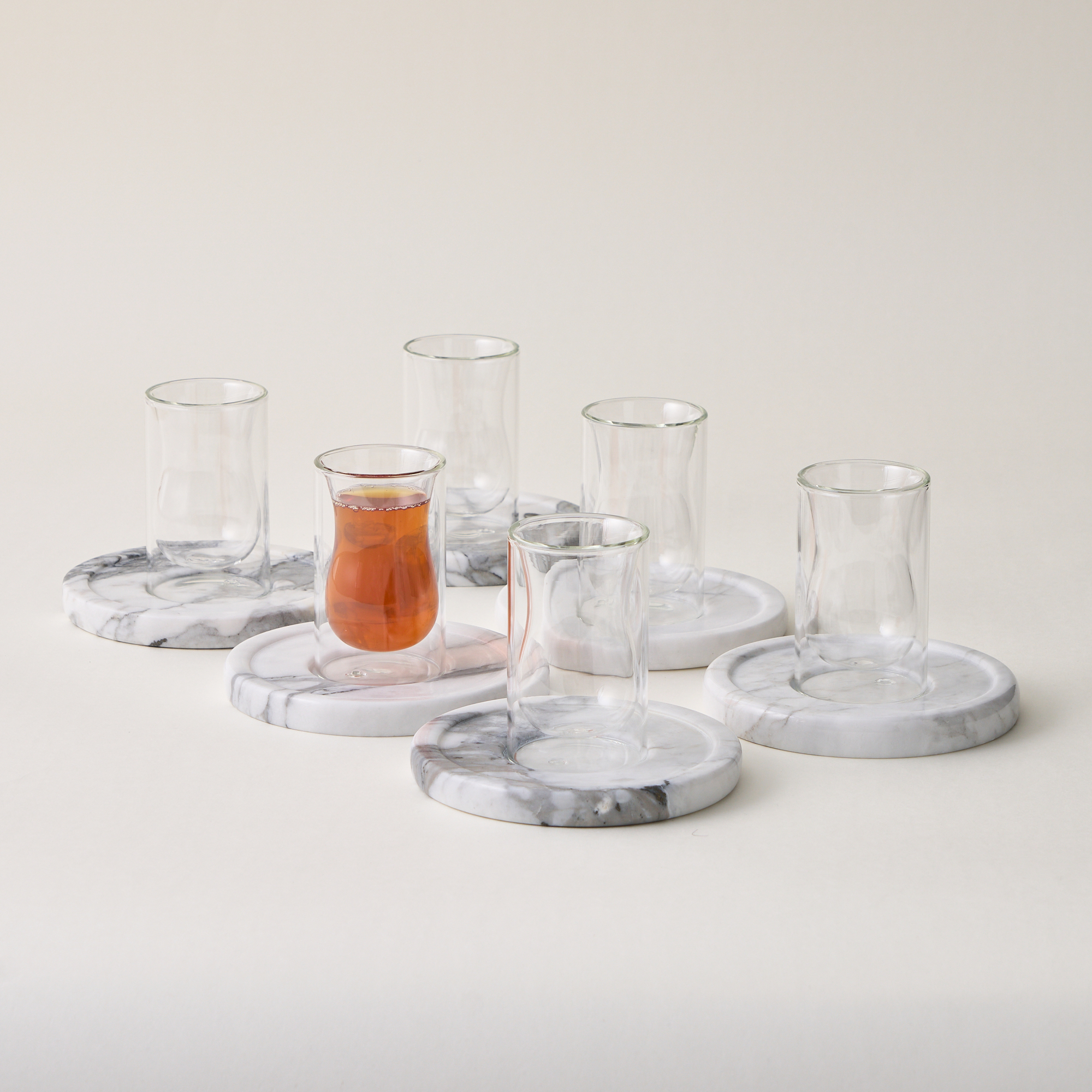 

Dallaty glass 12 pcs tea set 90ML